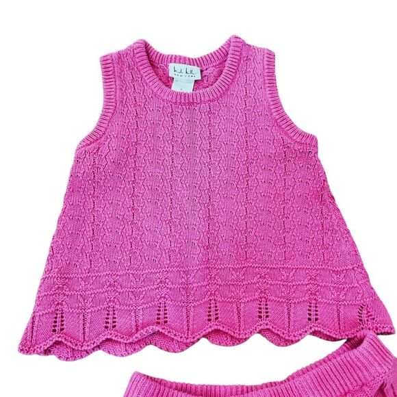 Nicole Miller Pink Knit Skirt Set - Picture 3 of 5
